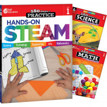 180 Days STEAM, Science, & Math Grade 1: 3-Book Set - SEP147642 | Shell Education | Activity Books & Kits