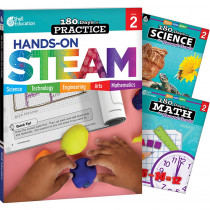 180 Days STEAM, Science, & Math Grade 2: 3-Book Set - SEP147643 | Shell Education | Activity Books & Kits