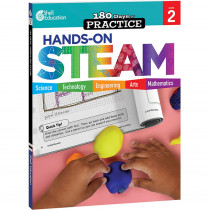 180 Days: Hands-On STEAM, Grade 2 - SEP29645 | Shell Education | Activity Books & Kits
