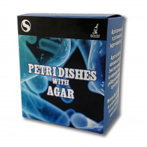 Plastic Petri Dish with Agar, Set of 3 - SKFCH10928S3 | Supertek Scientific | Lab Equipment
