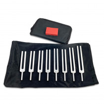 Music Tuning Fork Set, Set of 8 with Activator and Case - SKFPH36128 | Supertek Scientific | Instruments