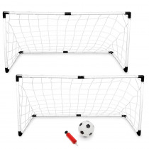 2-Pack Youth Soccer Goals with Soccer Ball and Pump