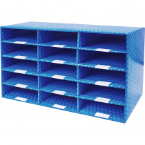 Laminated Corrugated Mailroom Sorter - 15 Compartments - STX80302U01C | Storex Industries | Storage