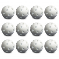 12 White Poly Baseballs (Regulation Size)