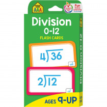 SZP04017 - Division 0-12 Flash Cards in Flash Cards