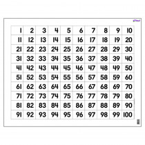 T-1090 - Wipe-Off Chart Hundreds 22 X 28 in Math