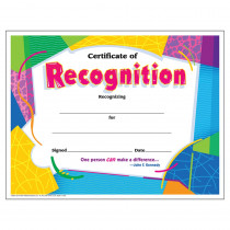 T-2965 - Certificate Of Recognition Colorful 30/Pk in Certificates