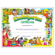 T-343 - Certificate Kindergarten 30/Pk 8-1/2 X 11 in Certificates