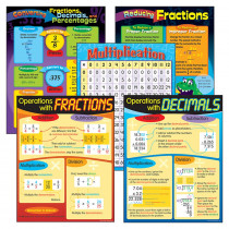 T-38919 - Chart Pack Fractions & Decimals in Math