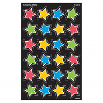 T-46348 - Amazing Stars Supershape Stickers 192 Count in Stickers