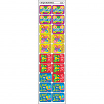 T-47137 - Applause Stickers Bright 100/Pk Butterflies Acid-Free in Stickers