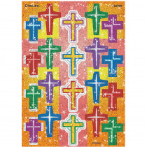 T-63708 - Crosses Sparkle Stickers in Inspirational