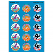 T-6416 - Stinky Stickers Sea Animals 60/Pk Acid-Free Blueberry in Stickers