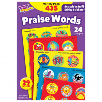 T-6490 - Stinky Stickers Praise Words 435/Pk Jumbo Acid-Free Variety Pk in Motivational