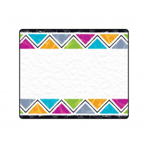 T-68128 - Color Har Triangles Terrific Labels in Name Tags