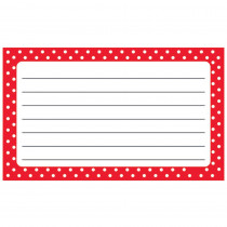 T-75302 - Polka Dots Terrific Index Cards Lined in Index Cards