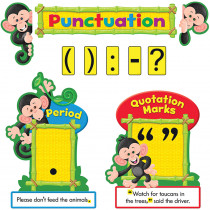 T-8282 - Monkey Mischief Punctuation Bulletin Board Set in Language Arts