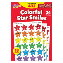 T-83904 - Stinky Stickers Smiley Stars 432/Pk Variety Acid-Free Pk in Stickers