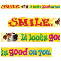 T-A25205 - Smile It Looks Good On You Argus Banner 10 Ft in Banners