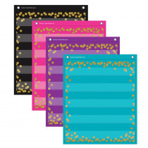 Confetti Colorful Magnetic Mini Pocket Charts, 14 x 17" - TCR20332 | Teacher Created Resources | Pocket Charts"