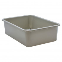 Gray Large Plastic Storage Bin - TCR20413 | Teacher Created Resources | Storage Containers