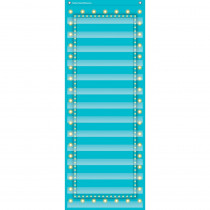 TCR20773 - Light Blue Marquee 14 Pocket 13X34 Pocket Chart in Pocket Charts