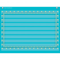 TCR20775 - Light Blue Marquee 10 Pocket 17X22 Pocket Chart in Pocket Charts