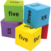 TCR20822 - 20 Pack Foam Number Word Dice in Dice