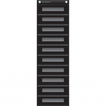 TCR20841 - File Storage Pocket Chart Black in Storage