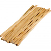 TCR20928 - Stem Basics Square Wood Dowels 12 in Craft Sticks