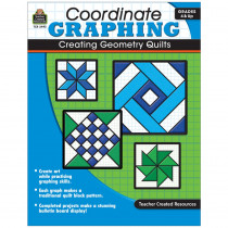 TCR2493 - Coordinate Graphing Creating Geometry Quilts Gr 4 & Up in Geometry