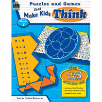 TCR2562 - Puzzles And Games That Make Kids Think Gr-2 in Games & Activities