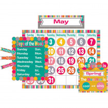 TCR2685 - Tropical Punch Calendar Bulletin Board Set in Calendars