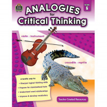 TCR3169 - Gr 6 Analogies For Critical Thinking in Books