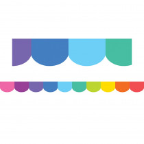 Colorful Scalloped Die-Cut Border Trim - TCR3950 | Teacher Created Resources | Border/Trimmer