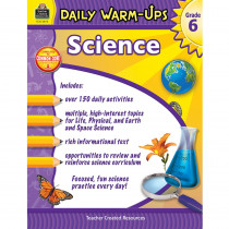 TCR3973 - Daily Warm Ups Science Gr 6 in Activity Books & Kits