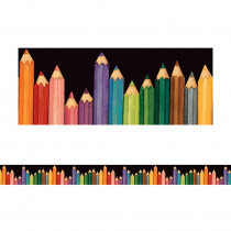 TCR4060 - Susan Winget Colorful Pencils Straight Border Trim in Border/trimmer