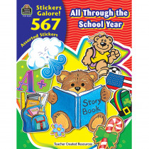 TCR4229 - All Through The School Year Sticker Book in Stickers