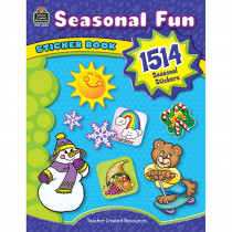TCR4435 - Seasonal Fun Sticker Book in Holiday/seasonal