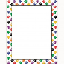 TCR4769 - Colorful Paw Prints Computer Paper in Design Paper/computer Paper
