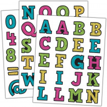 TCR5017 - Chalkboard Brights Alphabet Stickers in Stickers