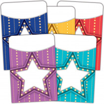 TCR5481 - Marquee Library Pockets Mutil Pack in Library Cards