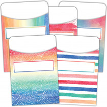 TCR5816 - Watercolor Library Pockets in Organizer Pockets