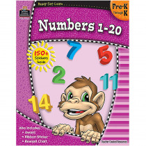 TCR5964 - Ready Set Learn Numbers 1-20 Pk-K in Numeration