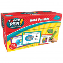 TCR6105 - Power Pen Learning Cards Word Families in Word Skills