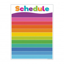 Colorful Schedule Wite-On/Wipe-Off Chart, 17 x 22" - TCR7108 | Teacher Created Resources | Classroom Theme"