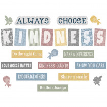 Classroom Cottage Always Choose Kindness Bulletin Board Set, 23 Pieces - TCR7172 | Teacher Created Resources | Motivational
