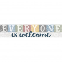 Classroom Cottage Everyone is Welcome Banner, 8 x 39" - TCR7193 | Teacher Created Resources | Banners"