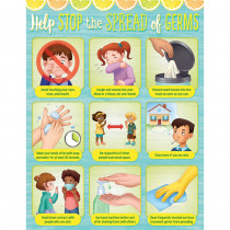 Lemon Zest Help Stop the Spread of Germs Chart, 17 x 22" - TCR7504 | Teacher Created Resources | Classroom Theme"
