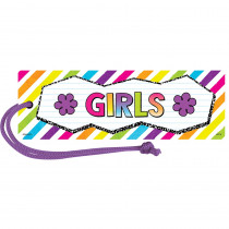 Brights 4Ever Magnetic Girls Pass - TCR77062 | Teacher Created Resources | Hall Passes